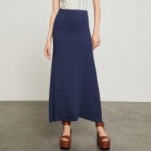 Dark Ink Sydnee Ribbed-Knit Maxi Skirt